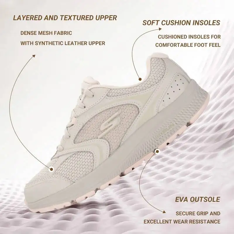 Skechers Women Go Run Non Slip Lightweight Lace Up Athletic Walking Gym Running Casual Shoes 128280-NTLP