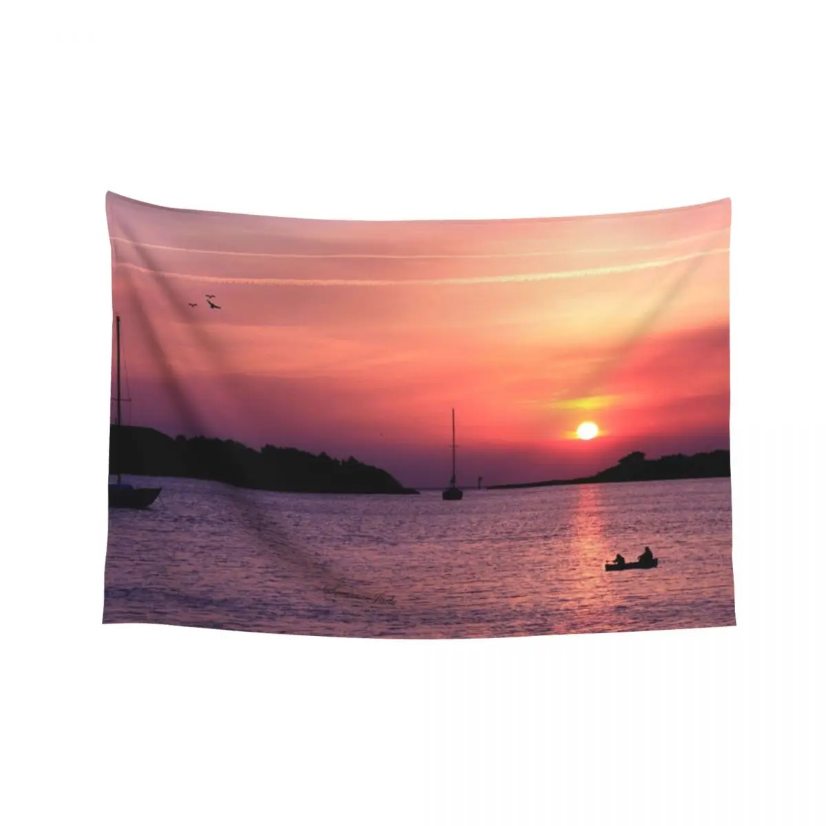 

Ocracoke Island Harbor at Sunset Tapestry Room Decor Cute Room Aesthetic Bedroom Decor Living Room Decoration Tapestry