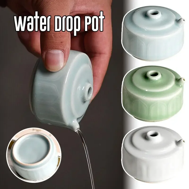 Water Cup Ink Drop Pot Ceramic Water Dropper Container for Calligraphy Painting Porcelain Four Treasures Of The Study Art Suppli