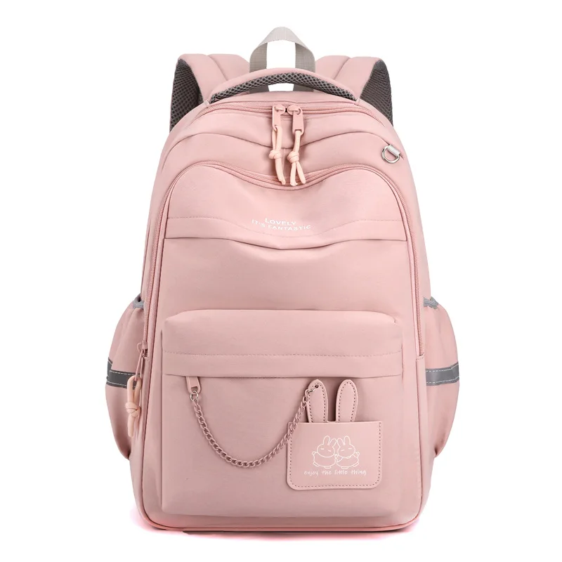 Mochila escolar de gran capacidad para adolescentes y niñas, bolso escolar de estudiante de secundaria primaria, bolsos de hombro de viaje ligeros para mujeres