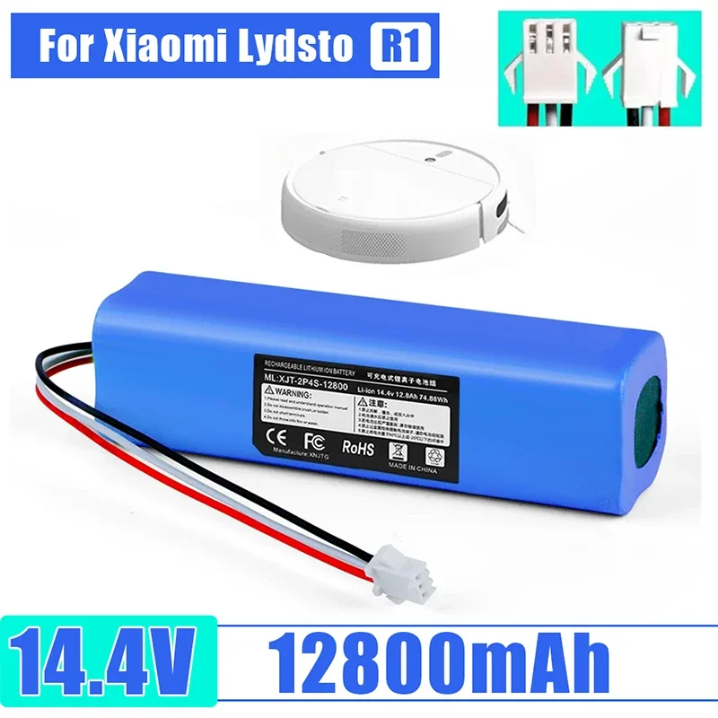 

14.4V Vacuum cleaner lithium battery, for Xiaomi Lydsto R1 Rodmi Eve Plus Viomi S9 Viomi VXVC11, VXVC12, VXVC13, 1A, 1C, 1X