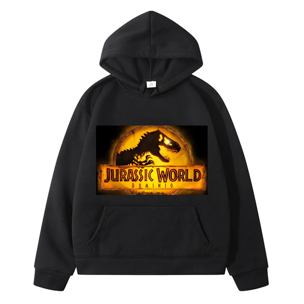 Dinosaur Autumn anime hoodies kids clothes girls boy Fleece Sweatshirt y2k sudadera Print Jurassic World Dominio Jacket pullover