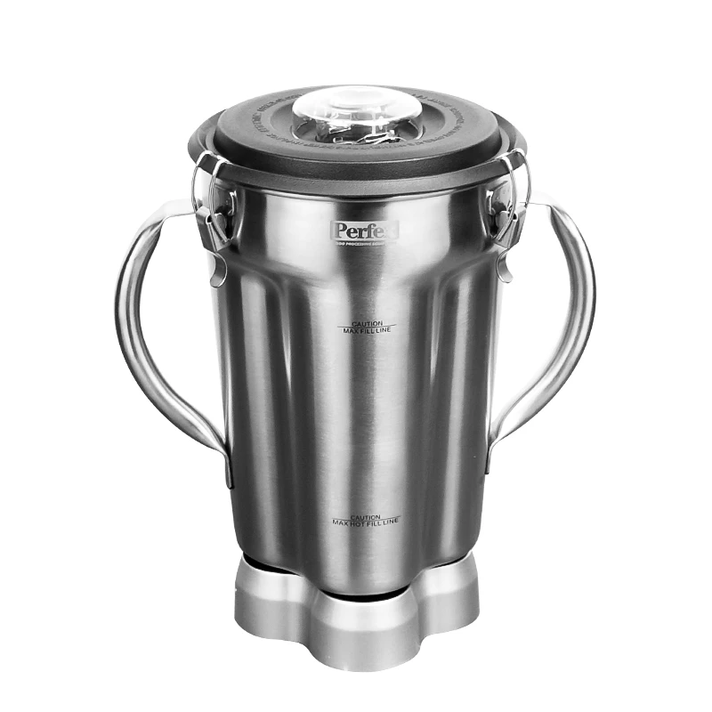 4L Heavy-Duty Stainless Steel Blender Cup-Professional Durable Mixing Container