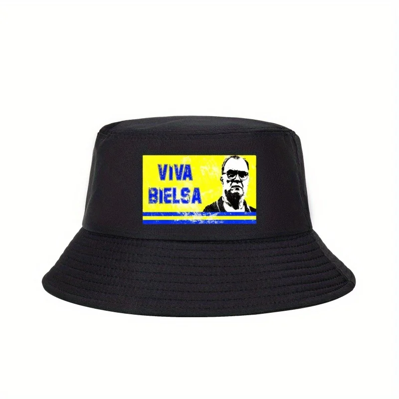 Sombrero de Pescador Unisex Viva Bielsa - Sombrero de Pescador Unisex Transpirable y Plegable con Diseño de Logotipo, Estilo Urbano para Viajes al Aire Libre y Protección Solar