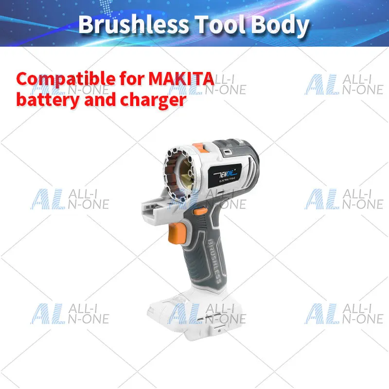 Cordless Brushless Screwdriver Multitool Impact Drill Wrench Chain Circular Reciprocating Saw Sander Multitool （1pcs）