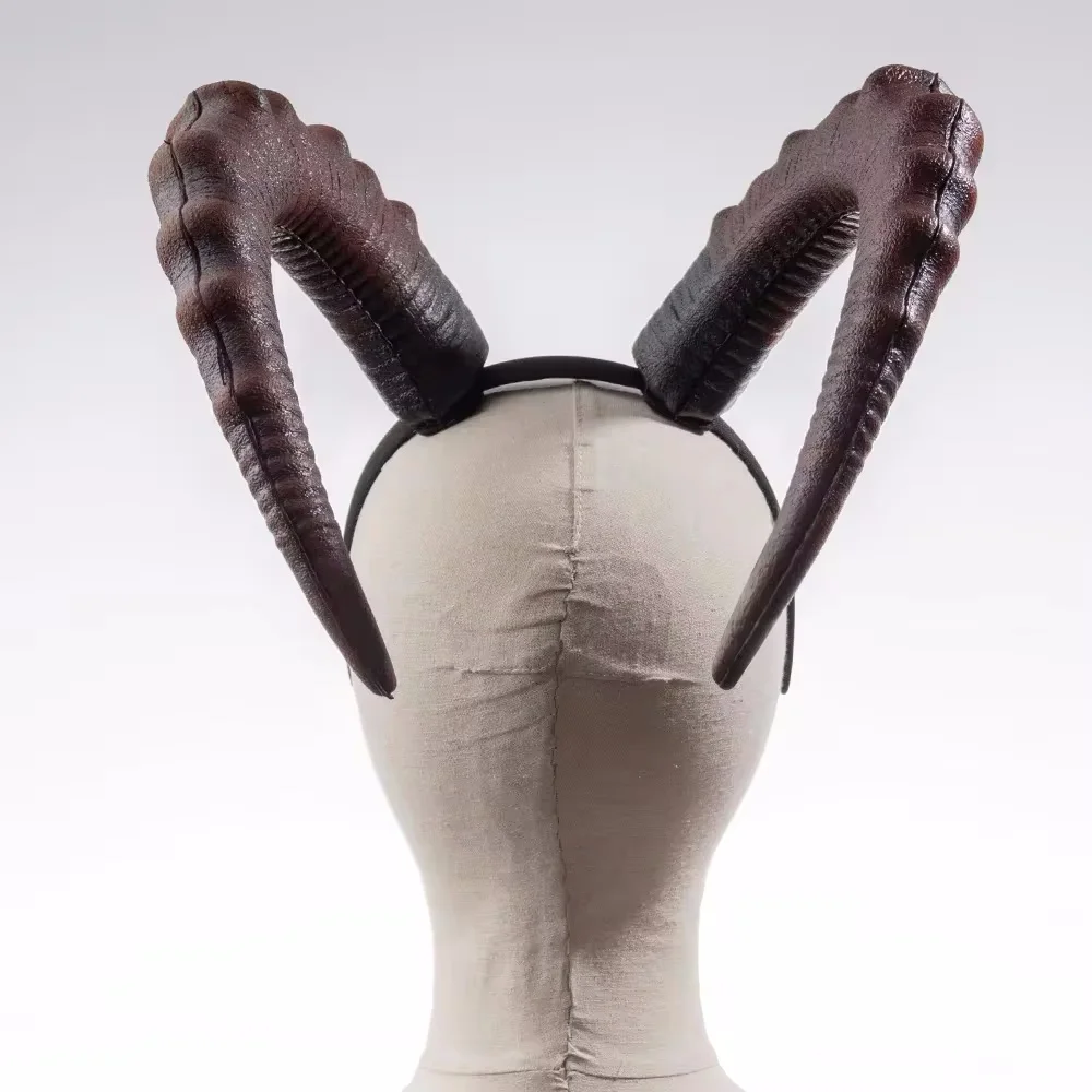 Accessoires de Costume de ixde Carnaval pour Femme, Corne de Démon Noire, Pièce de Sauna, Diables Gothiques, Cornes de Bœuf Sexy, Vêtements d'Halloween