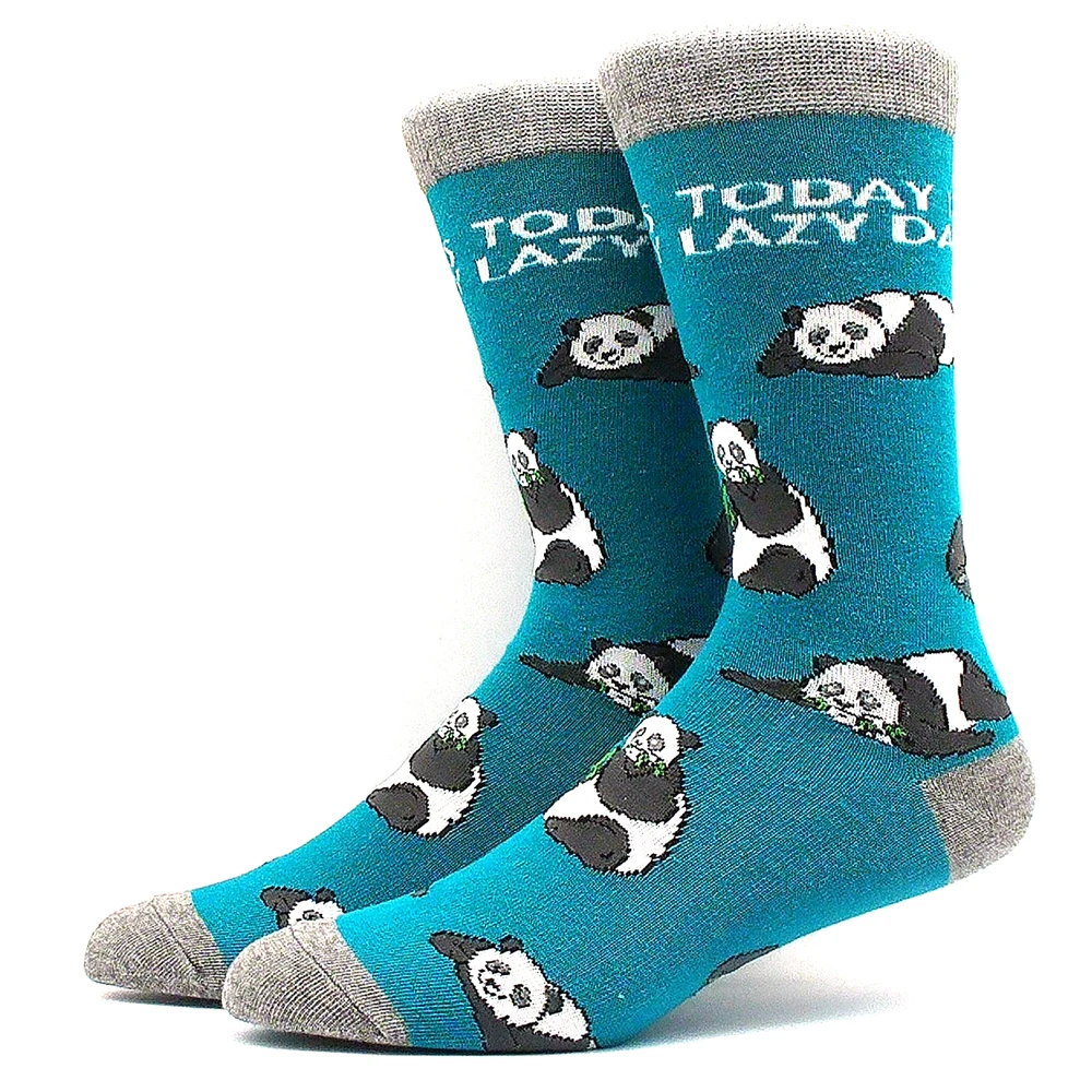 Nowość dla mężczyzn i kobiet w stylu piwa ze zwierzęcym wzorem ekipa Happy Funny Socks Unisex Hip Hop deskorolka Sokken