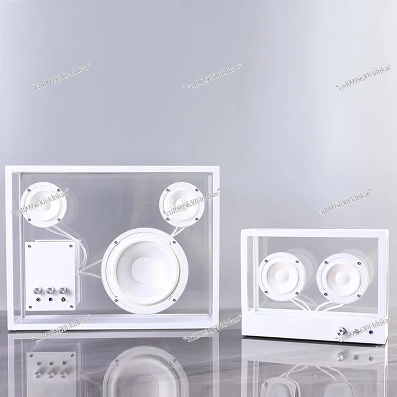 

Transparent Audio Ornament E-sports Room Creative Birthday Gift Living Room White Square Bluetooth Speaker