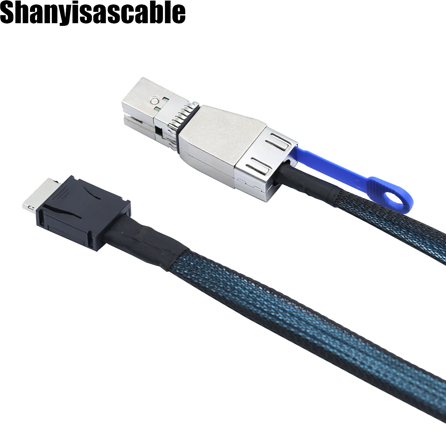 PCIe 4.0 OCuLink 4i SFF-8611 Controller Cable, 1.0M SFF-8644 42Pin Male Mini SAS HD Storage Interconnect Cord