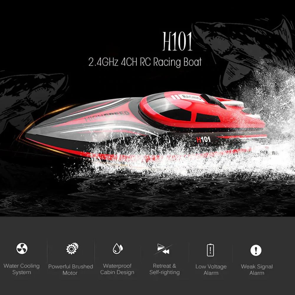 35km/h 1500mah Radio Remote Control Racing Speedboat Professional Electric Boats Big 2.4G H101 RC High Speed Boat Gifts Toys Boy