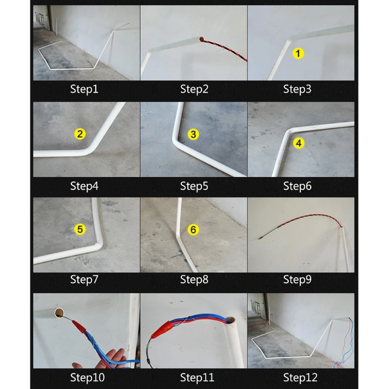 3mm Dia. Electric Cable Puller Fish Tape Reel Conduit Ducting Rodder Pulling Puller Durable Guide Device