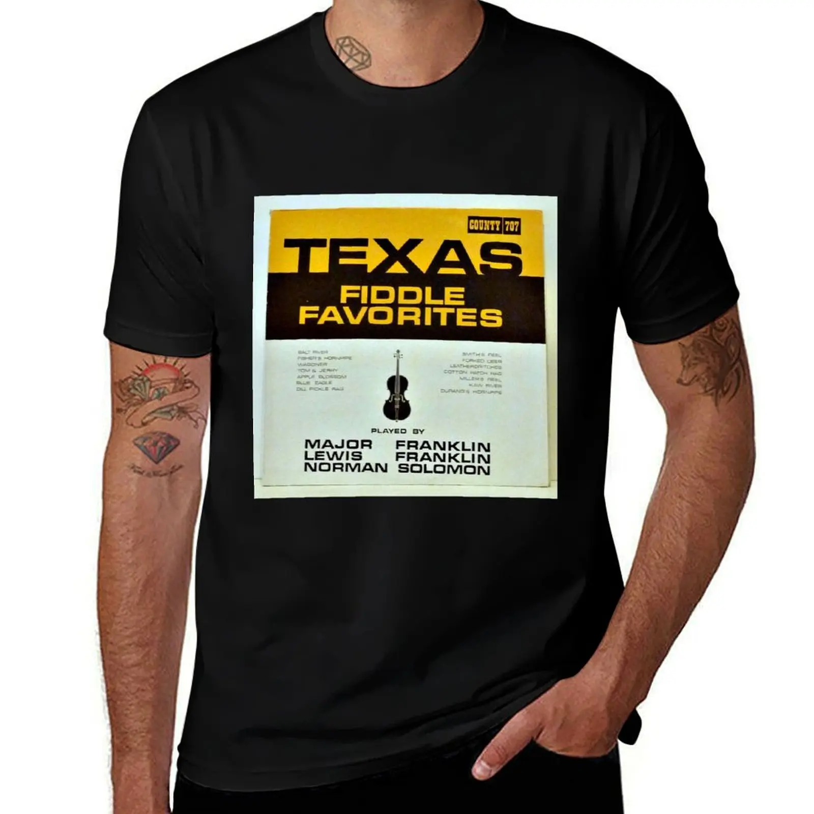 Texas Fiddle Favorites, Country, Western lp, violin, western swing T-Shirt Standard Fit Solid Tee Shirt T-Shirt