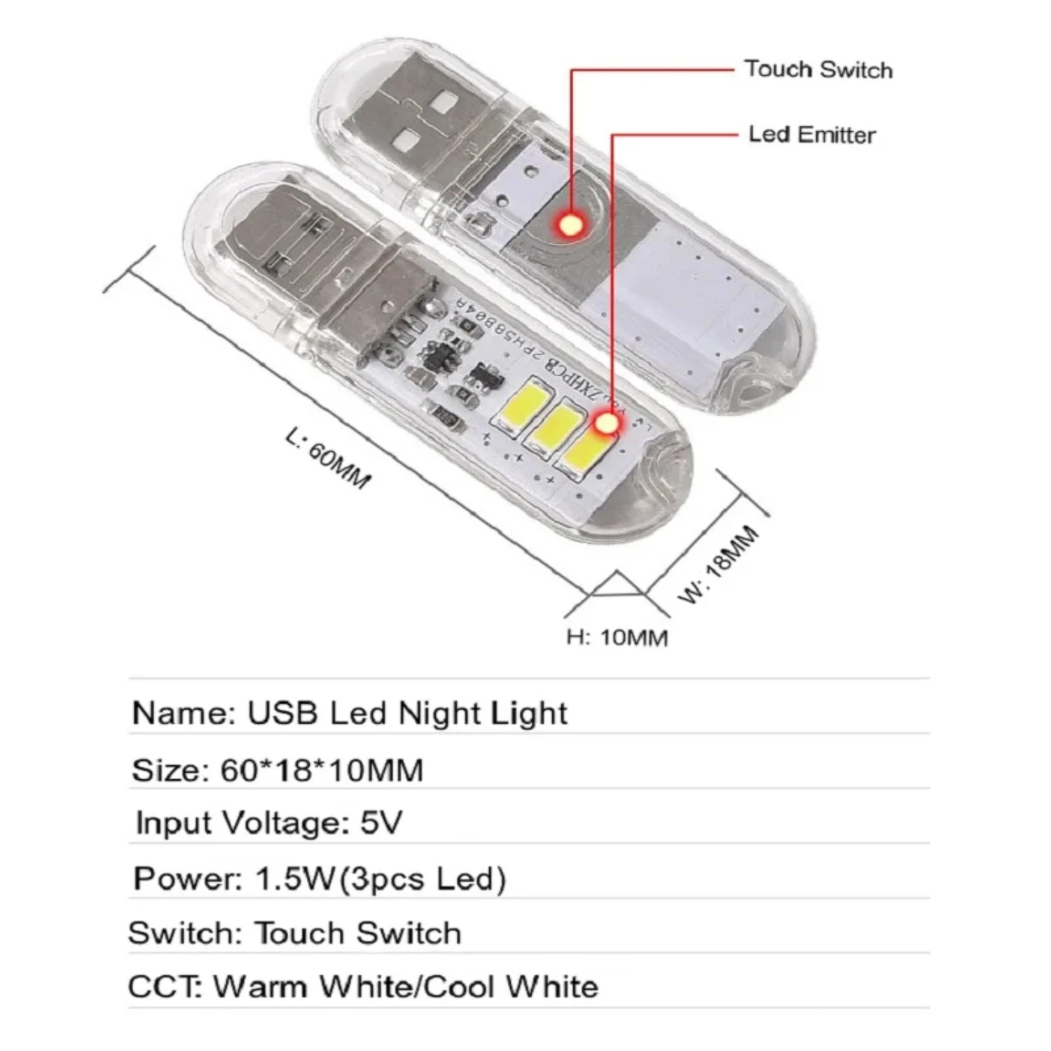 New Compact and Portable Ultra Bright Mini USB LED Night Light with Switch: Multifunctional Ideal Desk Lamp for Power Bank PC No