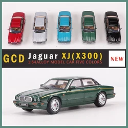 Modelo de coche de aleación GCD 1:64 Jaguar XJ X300, verde/Negro/rojo/azul/plata