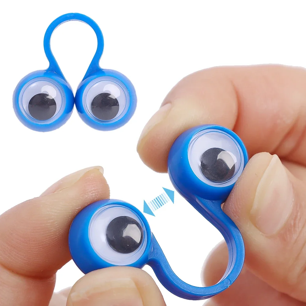 20PCS Novel Finger Activity Demon Eye Ring Toy Children's Magic Performance Props Fingertip Toy Eye Ring Decorative Ornaments