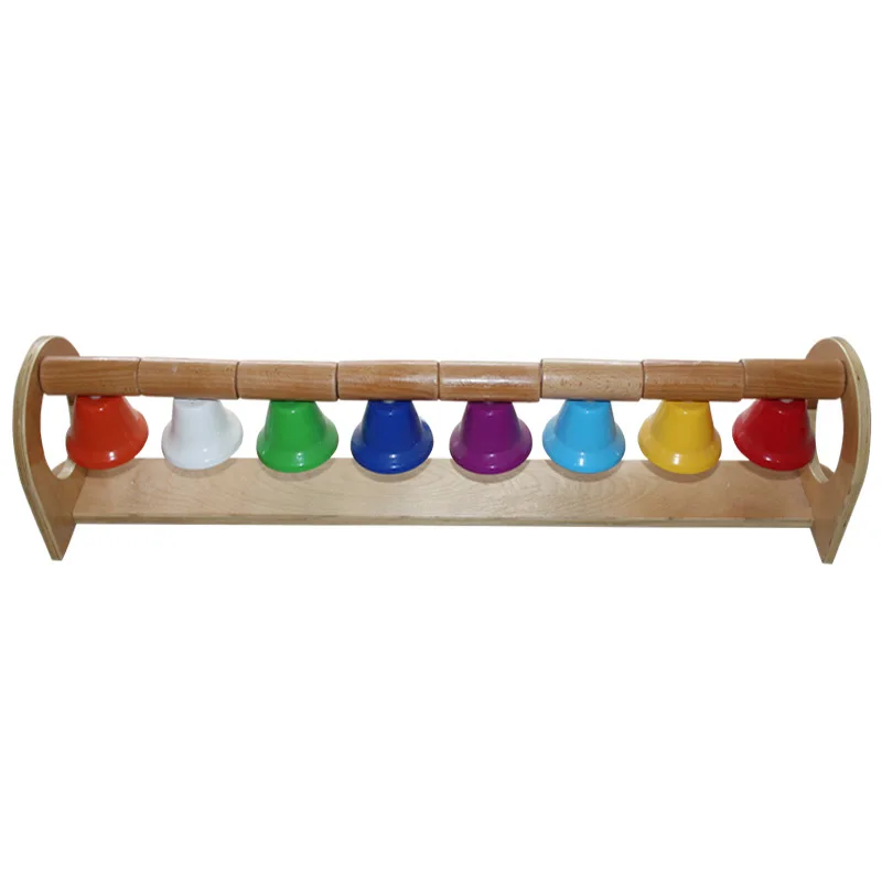 Manufacturers Supply Eight-tone Bells in Various Packaging Orff Percussion Bells Multi-color Bells Sets