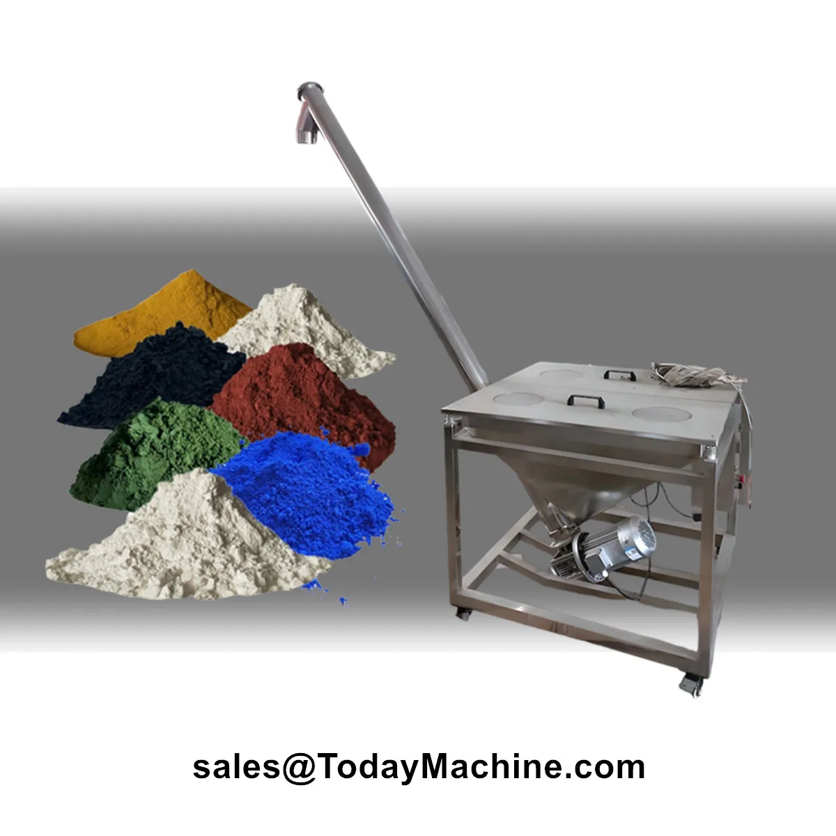 Automatischer Schraubenförderer für Weizenmehl, Lebensmittelpulverbehälter