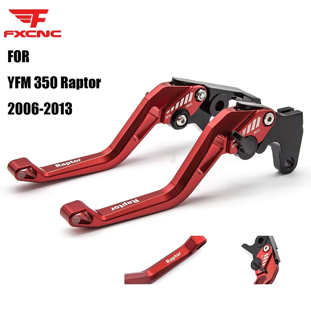 

For Yamaha YFM 350 Raptor 2006-2013 Motorcycle Brake Clutch Levers 3D Adjustable Motorbike Brake Lever Grips