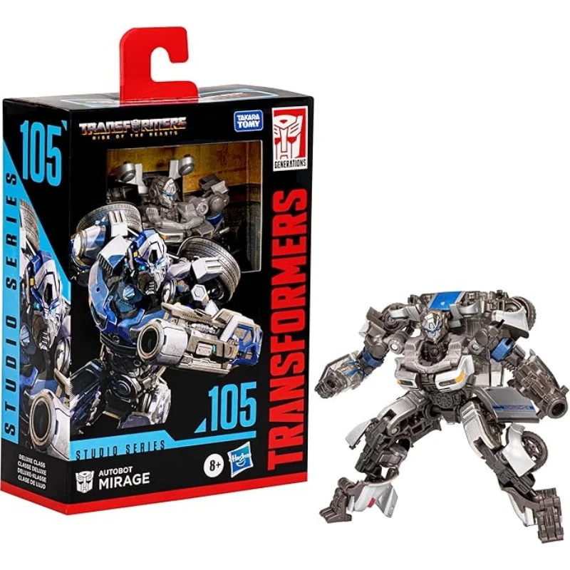 Transformers Toys Rise of The Beasts Studio Series Deluxe SS104 Nightbird SS105 Autobot Mirage 4,5 pulgadas figura de acción juguete para regalo