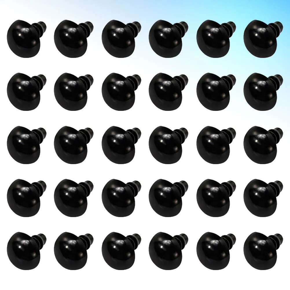 

200Pairs Plastic Black Safety Eyes Premium Quality for DIY Animal Crafts 8Mm Vivid Handmade Scrapbooking School Projects