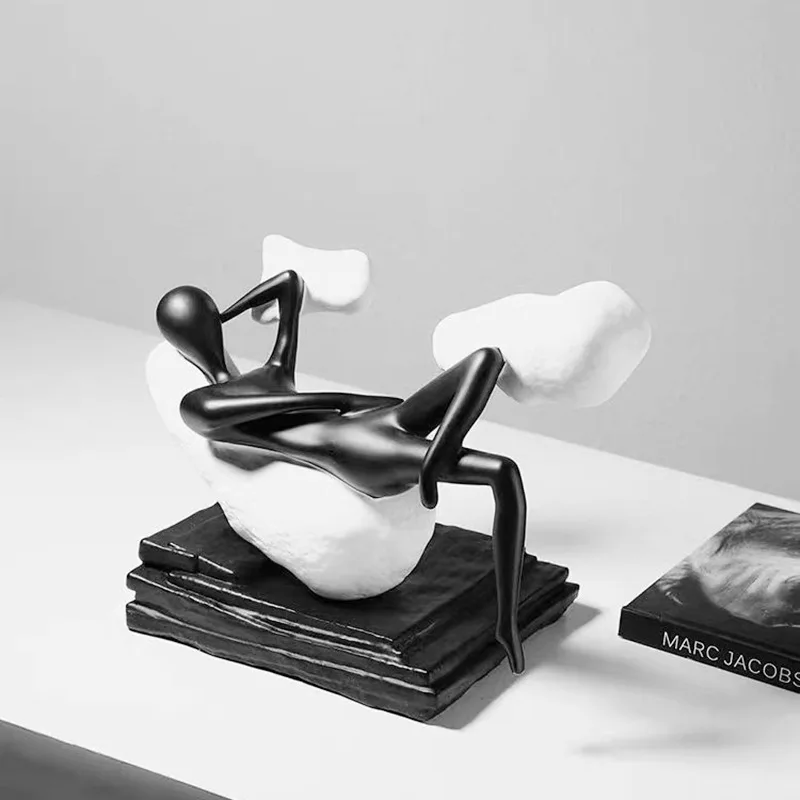 

Леопардовая современная абстрактная фигура, скульптура для гостиной, настольный художественный орнамент