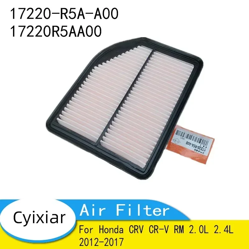 

Car Engine Air Filter for Honda CRV CR-V RM 2.0L 2.4L 2012-2017 OEM:17220-R5A-A00 17220R5AA00