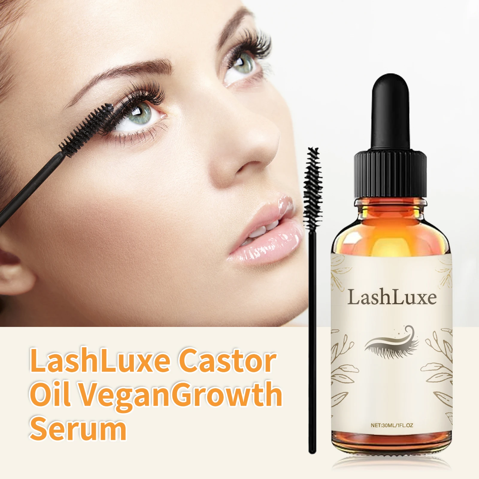 1-3 pçs soro de crescimento de cílios sobrancelhas natural grosso fino onda úmido natural ricino cílios óleo realçador produto de maquiagem feminina