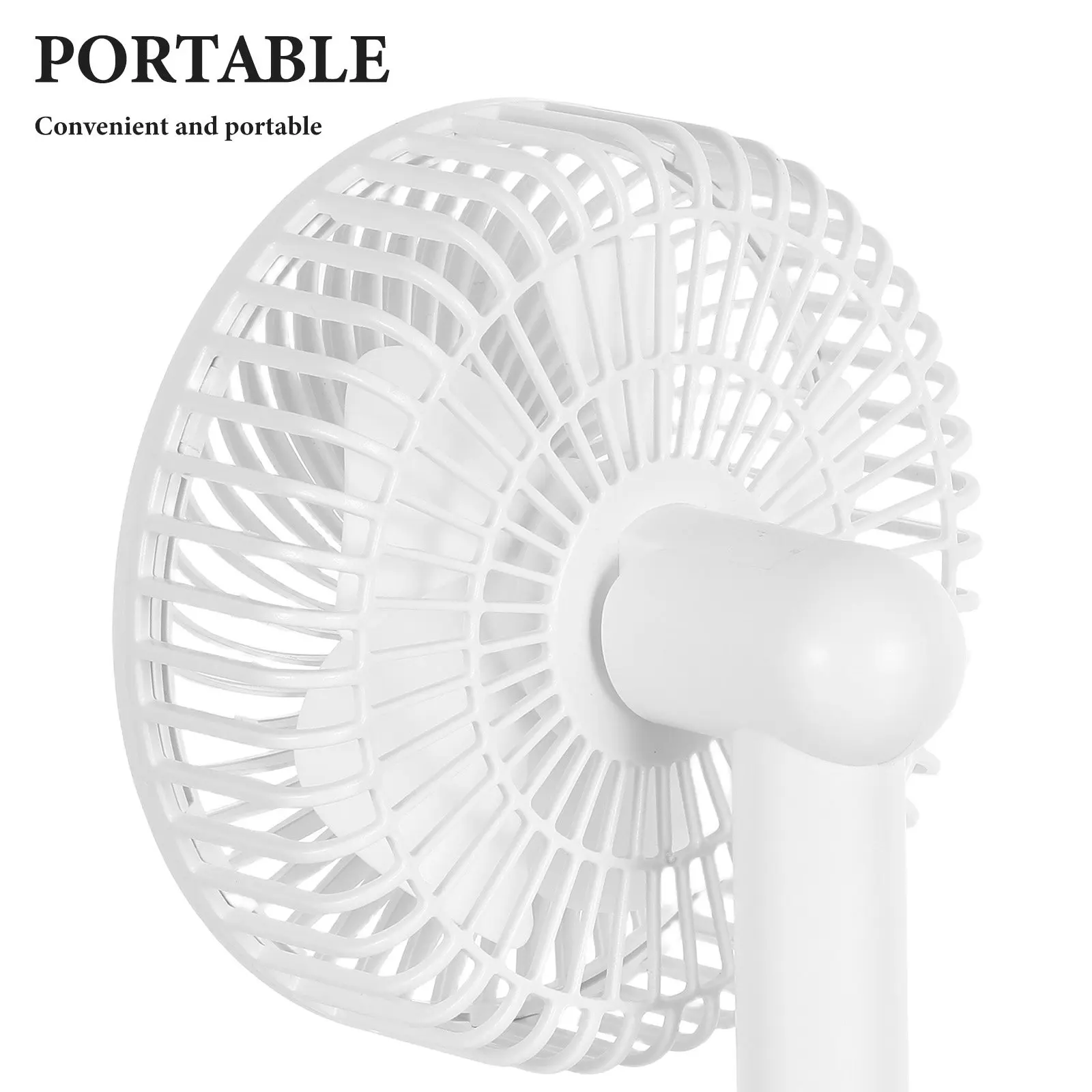 Mini USB Fan Portable Rechargeable Wireless Desk Fan Fine Adjustment Gear Powerful Quiet Operation for Car Office Home Travel