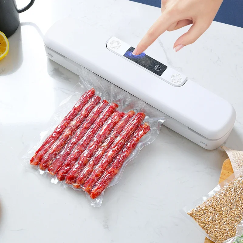 

New Arrival Kitchen Vacuum Sealer Simple Operation Small Household With Free Bags Plastic Automatic Vacuum Food Sealers