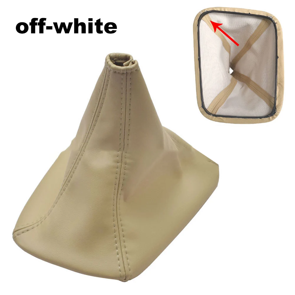 

Car Interior Protection Leather Dust Cover Handbrake Sleeve Beige Wear-resistant No Vehicle Damage Installation