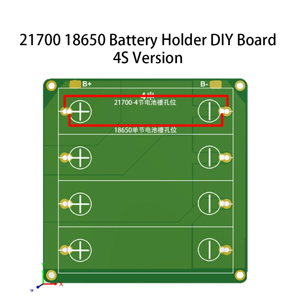 18650 21700 gniazdo baterii PCB 1S 2S 4S 2P 20A baterie schowek na okulary Box płytka drukowana do elektrycznego/Power Bank DIY