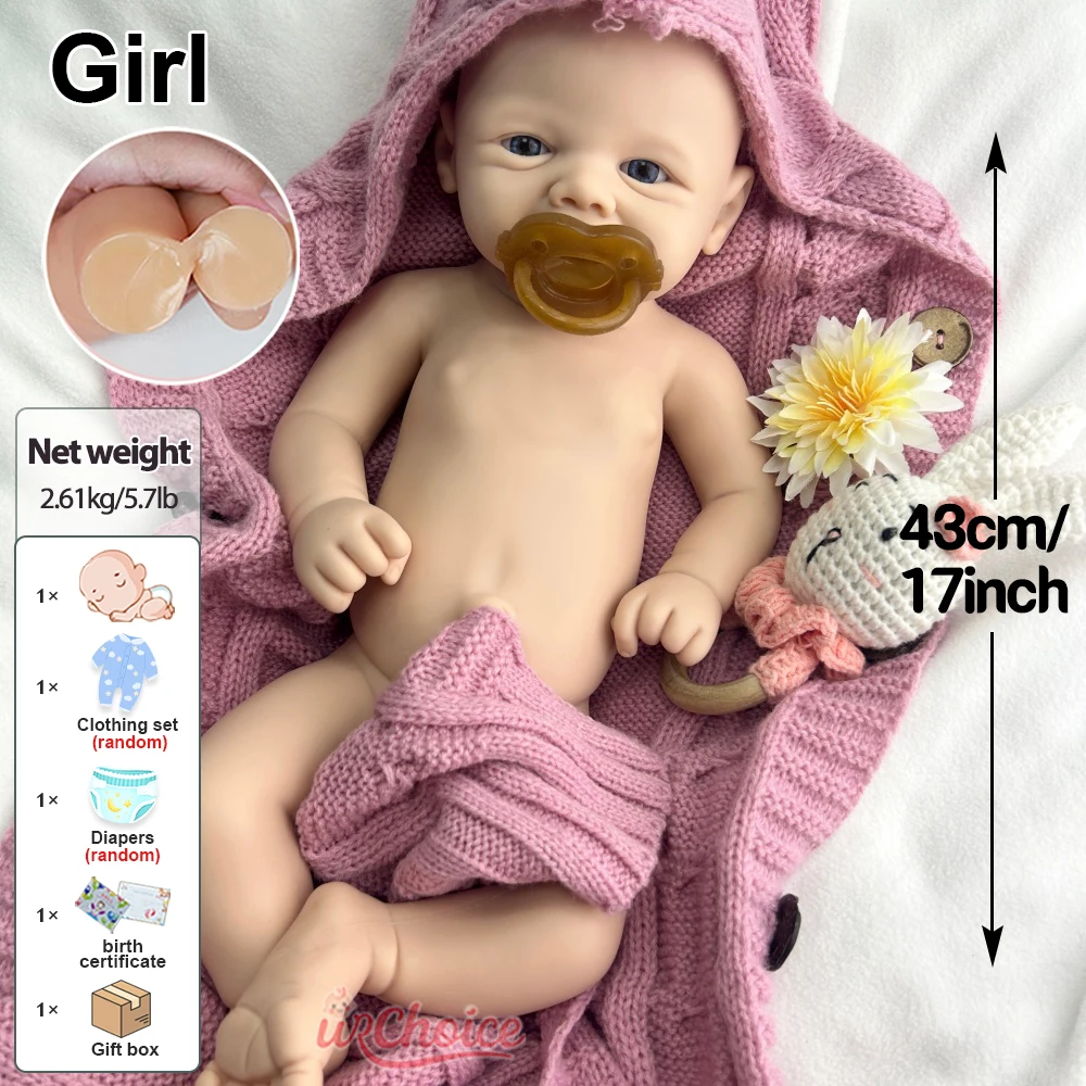 48 سم مرنة فيفيان واقعية سيليكون ولدت من جديد طفلة يمكن استخدام مصابيح وزن هدية دمية الفن لمرضى الخرف