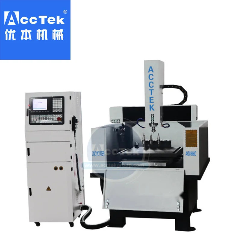 Mini Size 600*600mm CNC Metal Mold Making Mold Industry Pattern Engraving Machine Router for Logo Making for Small Business