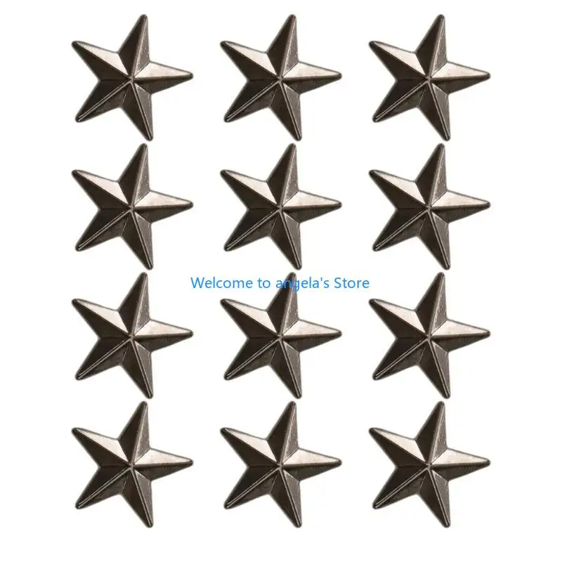 

X4yc 12pack Elegant Gold Star Pin Pentagrams формируйте бруш -воротник для работы или социального мероприятия