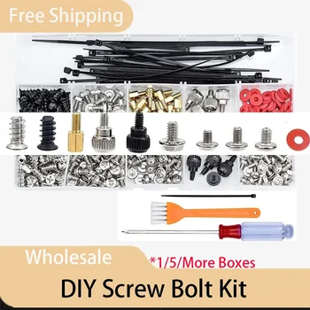 DIY Screws Bolts Kit Set for Computer PC Case Hard Disk Drive Fan Motherboard Power Supply Server HDD PSU PCI Mount Repair