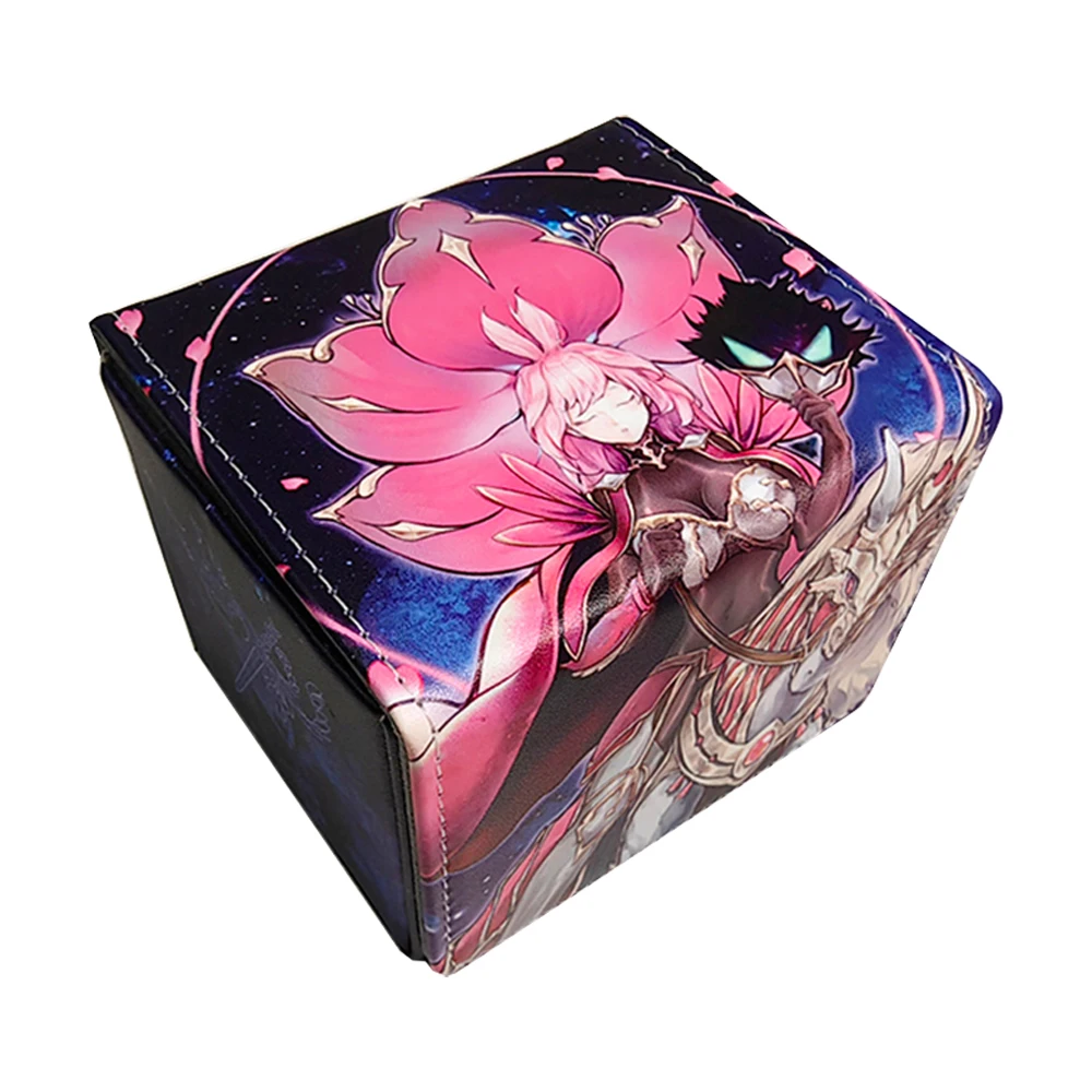 

Новый Yu-Gi-Oh! Шкатулка для карт Baronne De Flower из искусственной кожи, шкатулка для карт Dtcg Ptcg, настольная игра, шкатулка для хранения, подарок