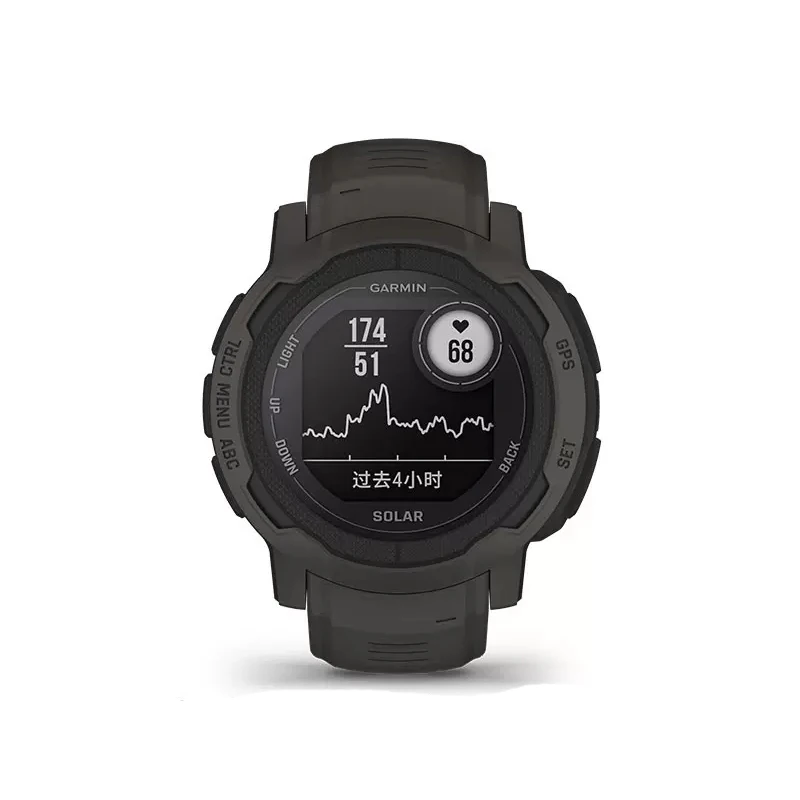 Original Garmin Instact2 Solar Outdoor Heart Rate Blood Oxygen Watch Running Intelligent Exercise Watch Comfortable Durable