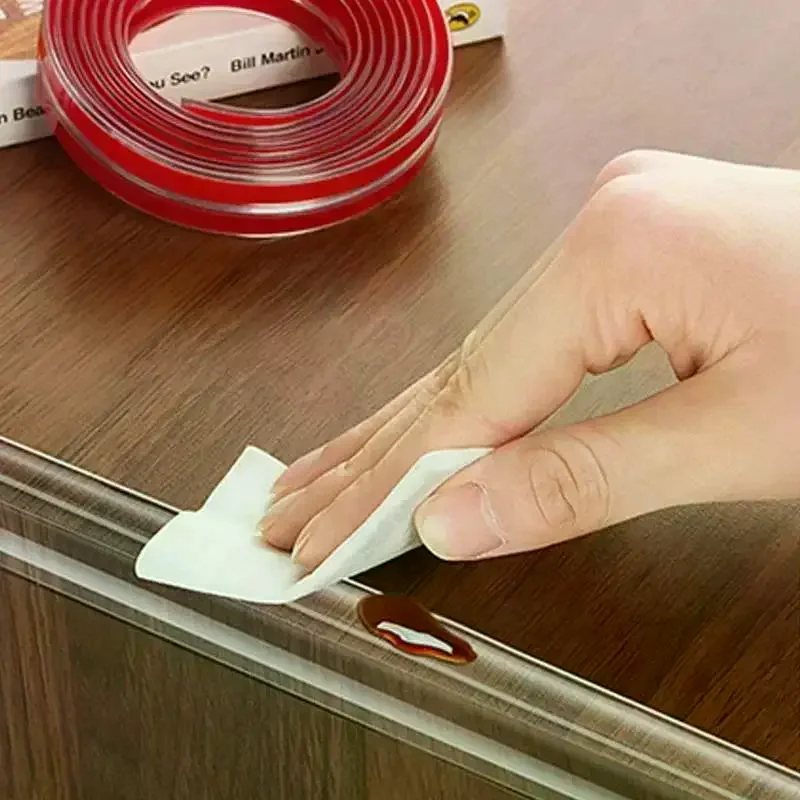 

1/2/ Table Edge Guard Furniture Corner Protector Strip Self Adhesive Transparent Kids Collision Proof Soft Bumper Baby Safety