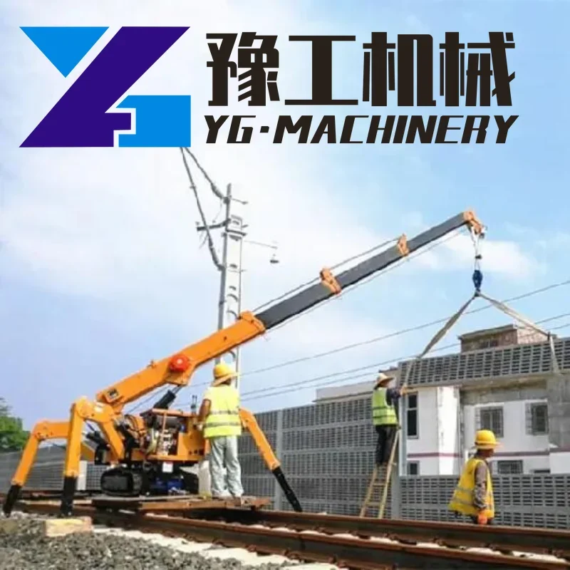 YG Electric Remote Control Mini Spider Crane Product Mini Spider Crane Auxiliary Boom Can Be Added Crane Suplierfor for Sale