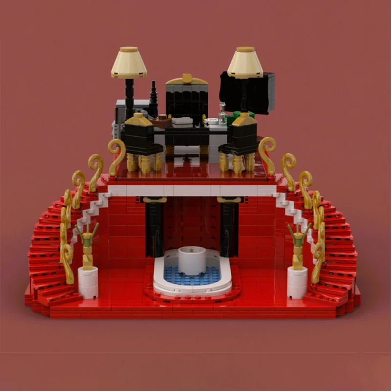 

1170 шт. MOC Scarfaces Montana Mansion Премиум фильм архитектура DIY модель строительные блоки игрушки на день рождения подарок