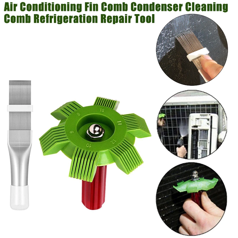 Air Conditioner Fin Repair Comb Cooler Condenser Compact Refrigeration Tool Cleaning Tool Coil Comb A/c Hvac Condenser Radiator