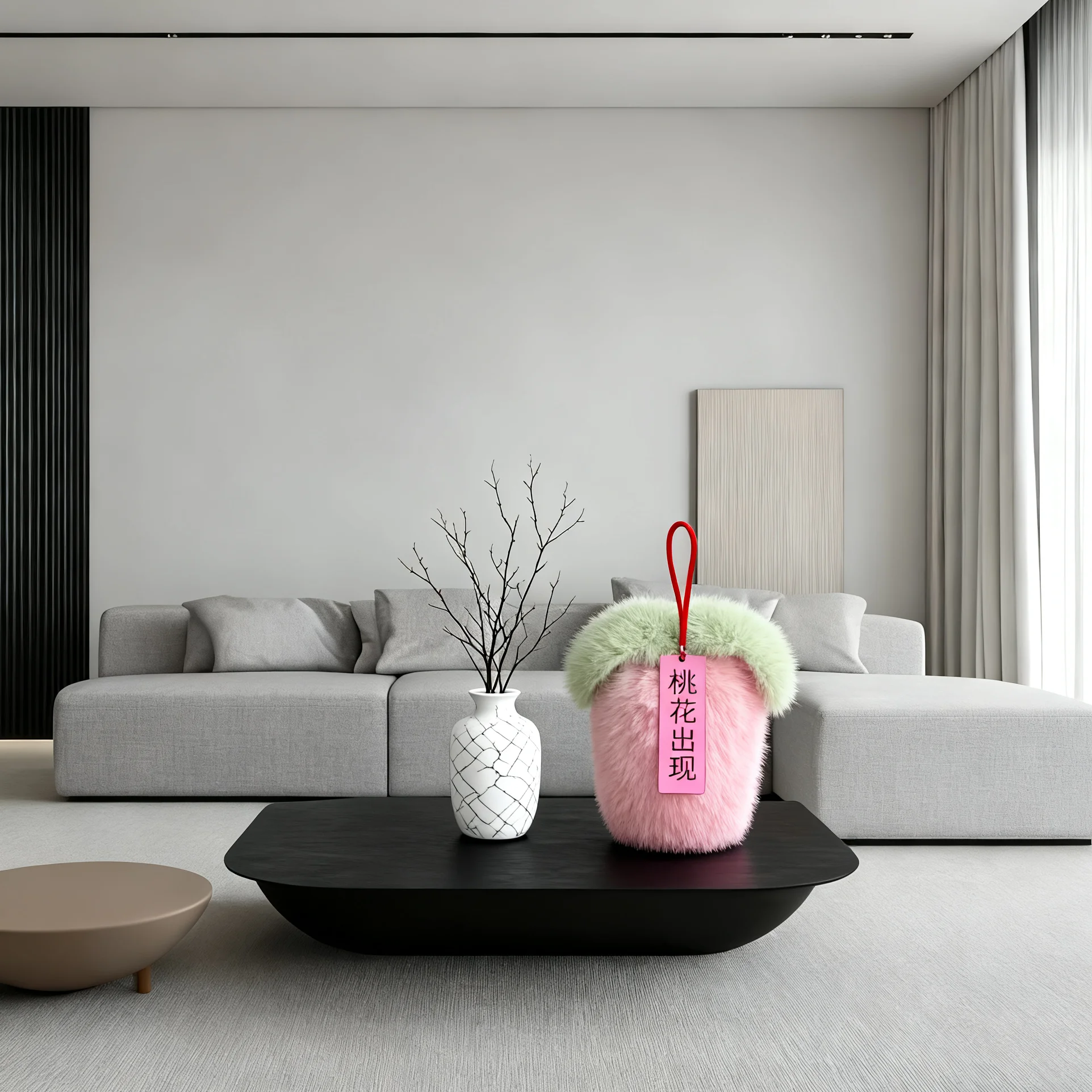 

Trendy Plush Peach & Rabbit Hanging Decor, Soft Cute Funny Pillow for Sofa, Bed, Office, Home Decor Gift, High Quality