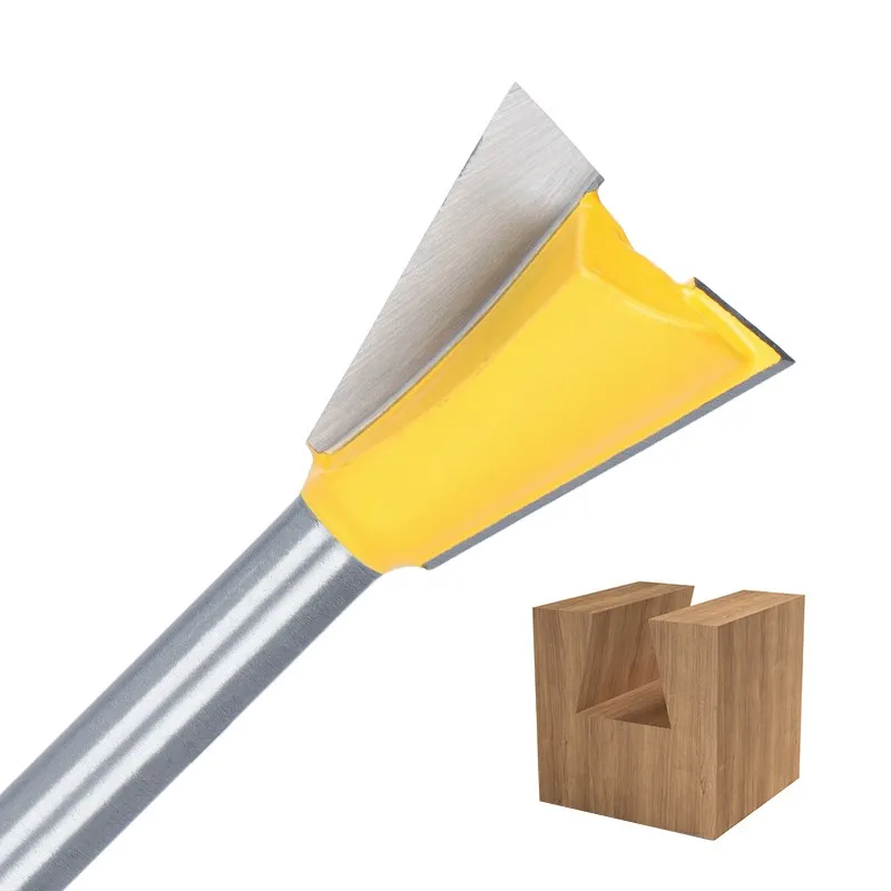 CMCP  Dovetail Joint Router Bit 6mm 1/4 8mm Shank 14 Degrees Woodworking Engraving Bit Milling Cutter for Wood