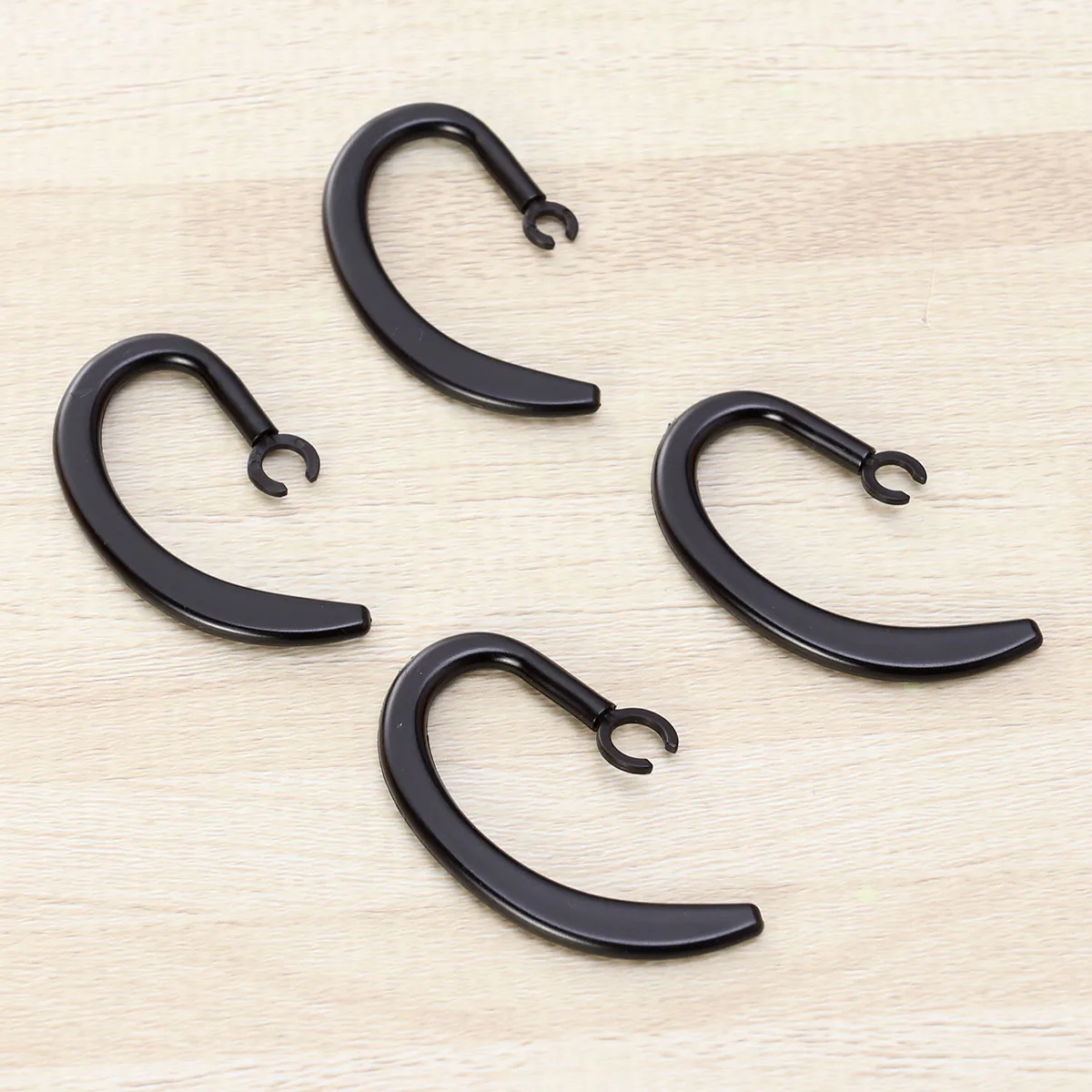 

12pcs Ear Hooks 360° Rotatable Telescopic All Wireless Earbuds Headphones Accessories Black