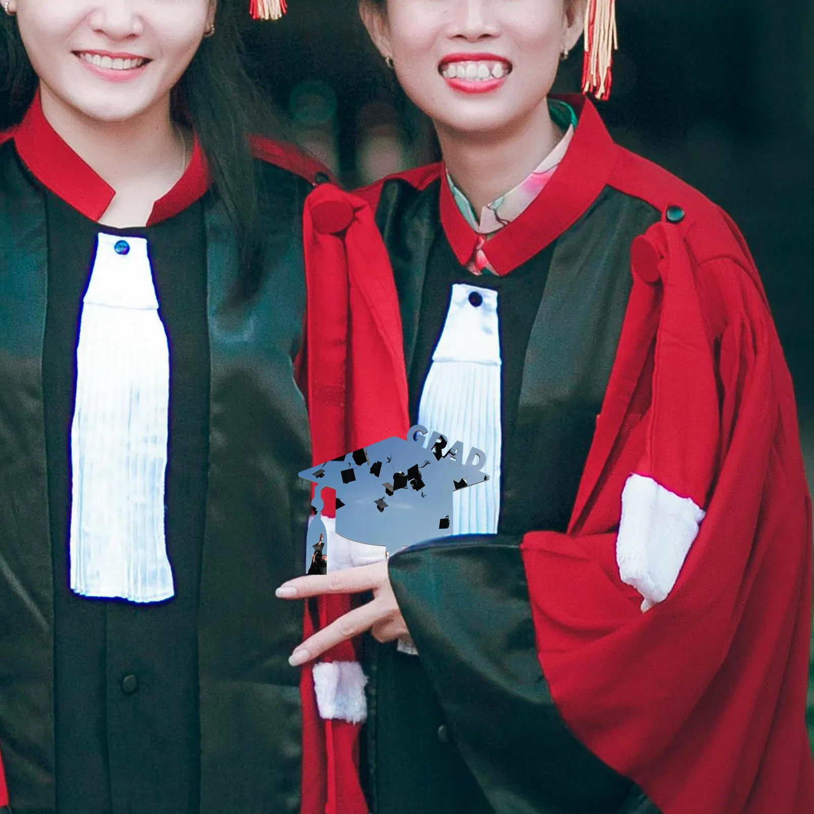 

1pcs Graduation Cap Photo Frame Diy Blank Sublimation Picture Frame For Graduation Party Decor Table Centerpiece Home