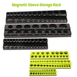 Magnetic Socket Organizers 1/4 3/8 1/2 Portable Socket Clip Rail Holder Professional Quality Sleeve Tools Organizer