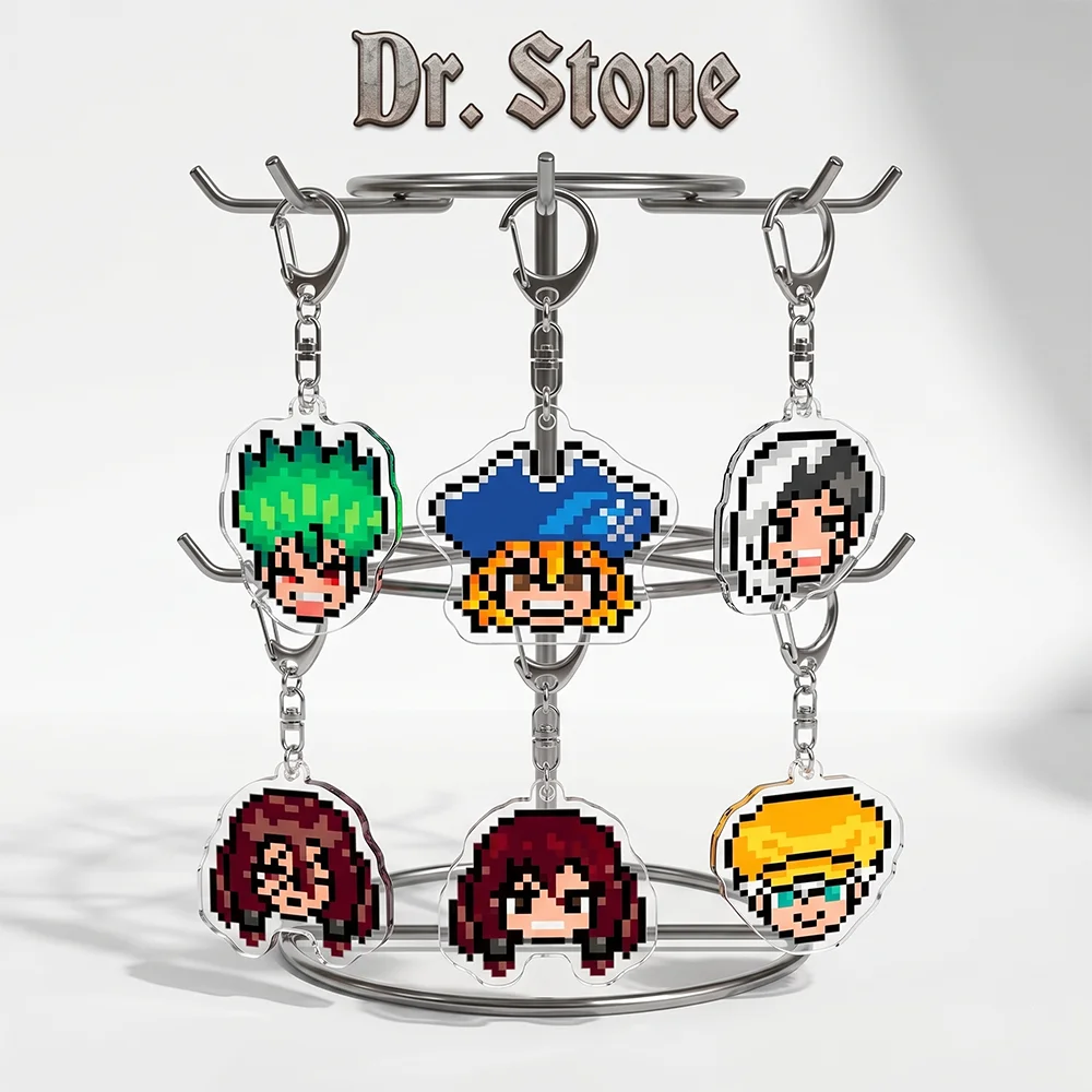 

Anime Dr. Stone Ishigami Senku Asagiri Gen 6CM Acrylic Stand Cute bag charm Pendant Car keychain decorations bag body kit Gifts