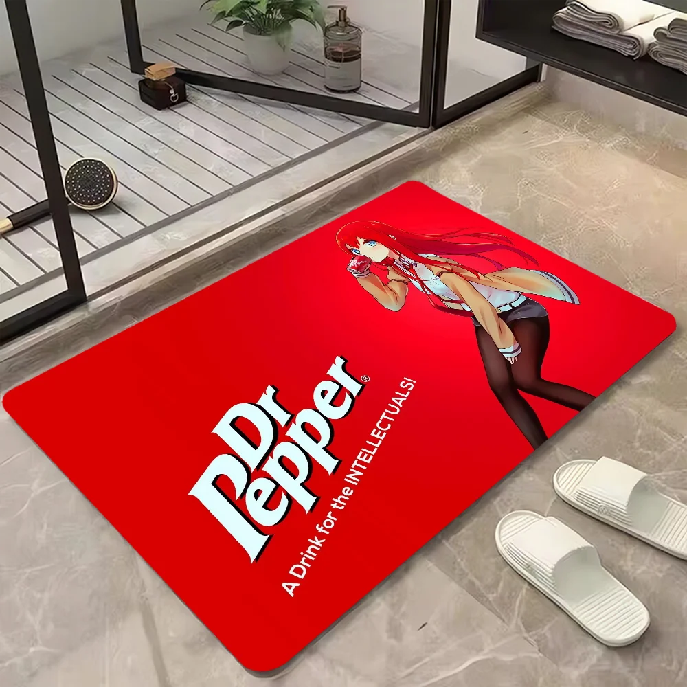 Room Decorating Items Dr Pepper Logo Outdoor Doormat Entrance Door House Kitchen Foot Mat for Hallway on the Floor Cute Rug Home