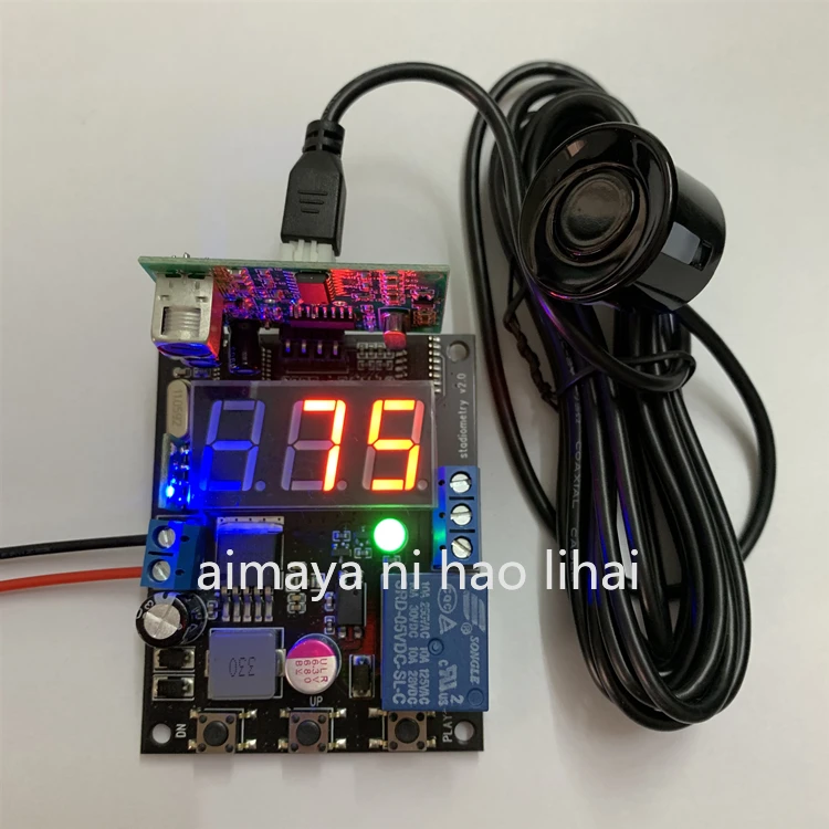 

Ultrasonic sensor/sewage treatment water level switch/digital relay output with adjustable high and low display