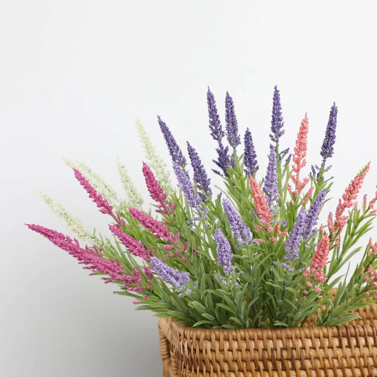 Artificial Flowers Foam Lavender Bouquet Christmas Wedding Home Decoration Indoor Outdoor Home Office Table Arrange Fake Plants